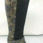 Donald Pliner Black Leather Suede Tortoise Patent Tall Boot Shoe Side Zip 8.5
