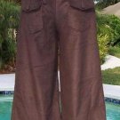 Cache Expresso Brown Velvet Cord Crop Gaucho Pant New Sz XS/S 0/2/4 $98 NWT