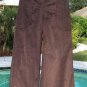 Cache Expresso Brown Velvet Cord Crop Gaucho Pant New Sz XS/S 0/2/4 $98 NWT