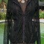 Cache Stretch Animal Print Paisley Ruched Bust O Ring Top NEW Sz L Metallic Kiss