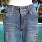 Cache Embellished Front and Back Stretch Denim Jean Pant NEW Sz XS/S 2/4/6 $158
