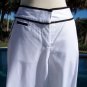 Cache White Black Trim Comfort Crop Pant Stretch Size 2/4/6/8 S/M Lined NWT $108