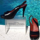 Donald Pliner Couture Baby Calf Gator Leather Shoe New Platform Peep Toe $265 Donald Pliner Couture Baby Calf Gator Leather Shoe New Platform Peep Toe $265