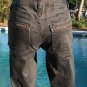 Cache Embellished Jean Pant Cargo Denim Zipper Leg Rhinestone Stretch $128 NWT