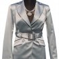 Cache Rhinestone Self-Belt Top Jacket New Lined Satin Event 0/2/4/6/8/10/12 $238