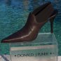 Donald Pliner Metallic Leather Boot Shoe New Satin Elastic Sling Signature $345