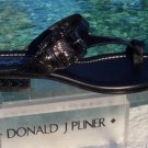 Donald Pliner Couture Metallic Leather Shoe Sandal New Chunky Stones 6 $295 NIB