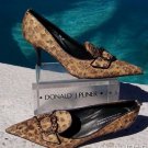 Donald Pliner Couture Leather Pump Shoe New 6 French Leopard Tapestry $345 NIB Donald Pliner Couture Leather Pump Shoe New 6 French Leopard Tapestry $345 NIB