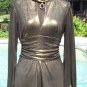 Cache Luxe Metallic Elaborate Ruched Top Tunic Event Scarf Wrap Stretch $158 NWT