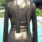Cache Luxe Metallic Elaborate Ruched Top Tunic Event Scarf Wrap Stretch $158 NWT