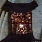 Cache Ruched Embellished Stretch Halter Top New Size S/M/L Shelf Bra $108 NWT