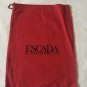 Authentic ESCADA Purse shoe Bag Dust Bag Dust Cover Sleeper 9" X 12" red