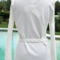 Cache Metal Buttons Peek A Boo Sleeve Top New S/M/L Removable Self Belt $98 NWT