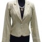 Cache Elaborate Gold Brocade Top Jacket New Silver Gold Bead Trim XS/S/M/L $228
