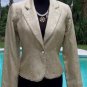 Cache Elaborate Gold Brocade Top Jacket New Silver Gold Bead Trim XS/S/M/L $228