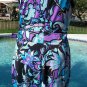 Cache Faux Wrap Dress Stretch Self Belt Design Plunging V Lined 6/8 S/M $168 NWT