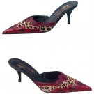 Donald Pliner Couture Congo Hair Calf Kogi Gator Leather Mule New Shoe NIB $395