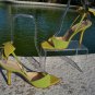 Kate Spade Couture Dot Stripe Leather Shoe New Sling Back Strappy Sz 10 $295 NIB