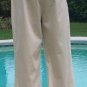 Cache Stretch Pant Removable Wood Bead Belt New Sz 10/12 M/L Sand Color $118 NWT