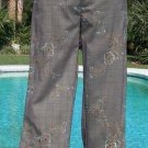 Cache Stretch Work Crop Dress Pant New Size XS/S/M 0/2/4/6/8 Embroidery NWT $118