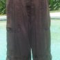 NWT Cache Brown 100% SILK Soft Cargo Dress Pant New Size 2/4/6 XS/S $128