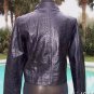 Cache Croc Leather Lined Jacket Coat Top New SM 2/4/6/8 $348 NWT Textured