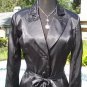 Cache Black Satin Beaded Top Jacket New Size 2/4/6 XS/S Self Belt $228 NWT
