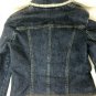 Cache Denim Jacket Rhinestone Buttons New Lined Boucle Tweed Trim Size 10 M NWT