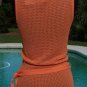 Cache Rhinestone Zipper Peek A Boo Removable Belt Top Stretch Sz XS/S/M NWT $88