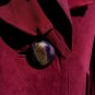 Dorothy Schoelen Lined Suit Jacket Top Size 4/6/8 S/M Stretch $200 EUC Burgundy
