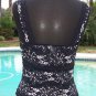 Cache Sheer Illusion Lace Mesh Cami Top New XS/S/M Black White Stretch NWT $98