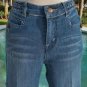 Cache Jean Pant New Stretch Denim Flair Self Belt Detail Stitching $118 NWT