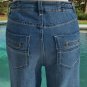 Cache Jean Pant New Stretch Denim Flair Self Belt Detail Stitching $118 NWT