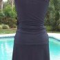 Cache Plung V Stretch Self Belt Mother Of Pearl Faux Wrap Top New XS/S $98 NWT