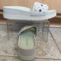 Donald Pliner Cava Leather Slide Luxe Nubuc New $198 NIB Sz 8
