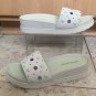 Donald Pliner Cava Leather Slide Luxe Nubuc New $198 NIB Sz 8