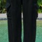 Cache Silk Elastic Waist Cuff Tie Ankle Cargo Pant  New Sz 2/4/6 XS/S $118 NWT