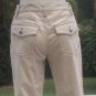 Cache Thin Cord Silver Stud Animal Trim Inside Jean Pant New Detail Stitch $98