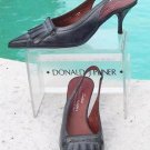 Donald Pliner Couture Oil Skin Calf Leather Pump Shoe New Slingback 6 6.5 $255 Donald Pliner Couture Oil Skin Calf Leather Pump Shoe New Slingback 6 6.5 $255