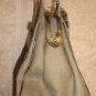 Cache Metallic Snake Leather + Canvas Purse Top New Shopper Tote Shoulder $148