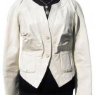 Cache Luxe Pearled Ivory Lamb Leather Jacket Top Top New Sz 4/6/8 S/M $398 NWT Cache Luxe Pearled Ivory Lamb Leather Jacket Top Top New Sz 4/6/8 S/M $398 NWT