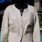 Cache Luxe Pearled Ivory Lamb Leather Jacket Top Top New Sz 4/6/8 S/M $398 NWT