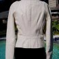 Cache Luxe Pearled Ivory Lamb Leather Jacket Top Top New Sz 4/6/8 S/M $398 NWT