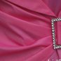 Cache Rhinestone Buckle Taffeta Portrait Collar Top New Size 0/2/4 XS/S NWT $138