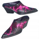 Donald Pliner Western Couture Cobra Leather Mule Boot Shoe New Hair Calf $395 Donald Pliner Western Couture Cobra Leather Mule Boot Shoe New Hair Calf $395