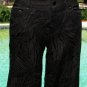 Cache Luxe Textured Black Brocade Jean Dress Pant New Size 0/2 XS $158 NWT