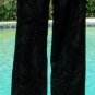 Cache Luxe Textured Black Brocade Jean Dress Pant New Size 0/2 XS $158 NWT