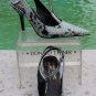 Donald Pliner Couture Python Patent Leather Shoe Pump NIB Ankle Wrap Sz 6.5 $400