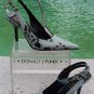 Donald Pliner Couture Python Patent Leather Shoe Pump NIB Ankle Wrap Sz 6.5 $400