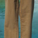 Cache Rhinestone Stud Embellished Tan Jean Pant New Sz 0/2 XS Stretch NWT $128